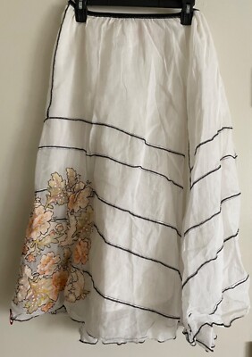 Beautiful Stylish European Di- Di Design Midi skirt  D-lite product  sz M A-Line