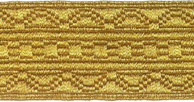 Gold Zopf 30 mm für Uniform, Kostüm, Kostüm Kleider
