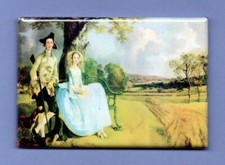 GAINSBOROUGH MR AND MRS ANDREWS ART *2X3 FRIDGE MAGNET* PAINTING GALLERY 09