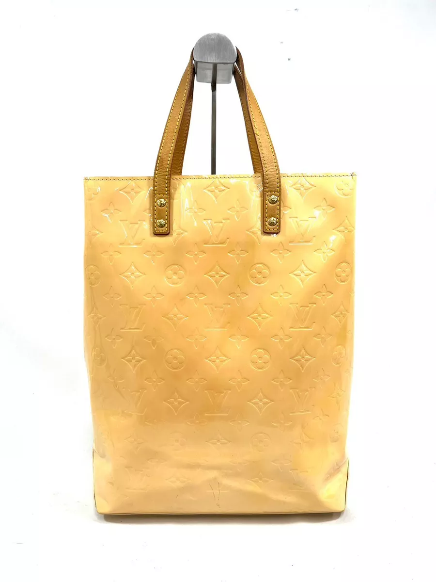 Gold Louis Vuitton Monogram Vernis Reade MM Tote Bag – Designer