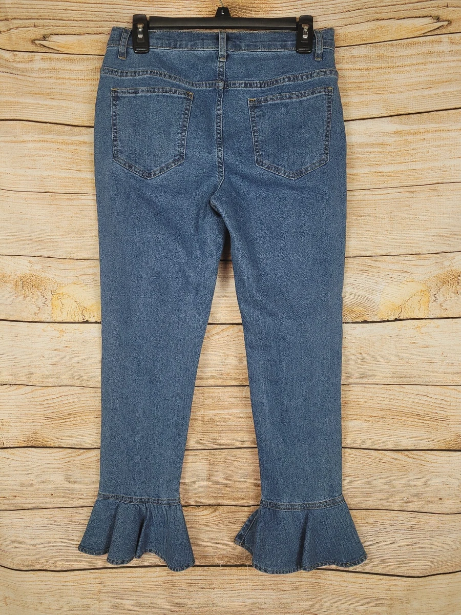 Venus ruffle jeans sales