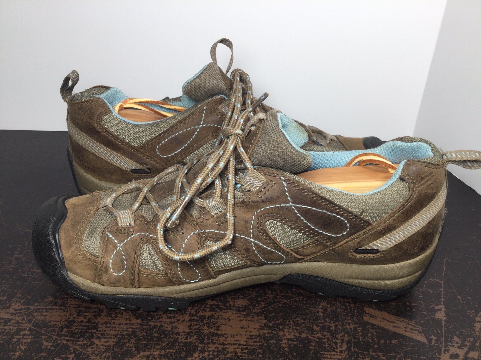 Scarpe da trekking Keen Shasta marroni 52001 SHBL stringate impermeabili donna taglia 8