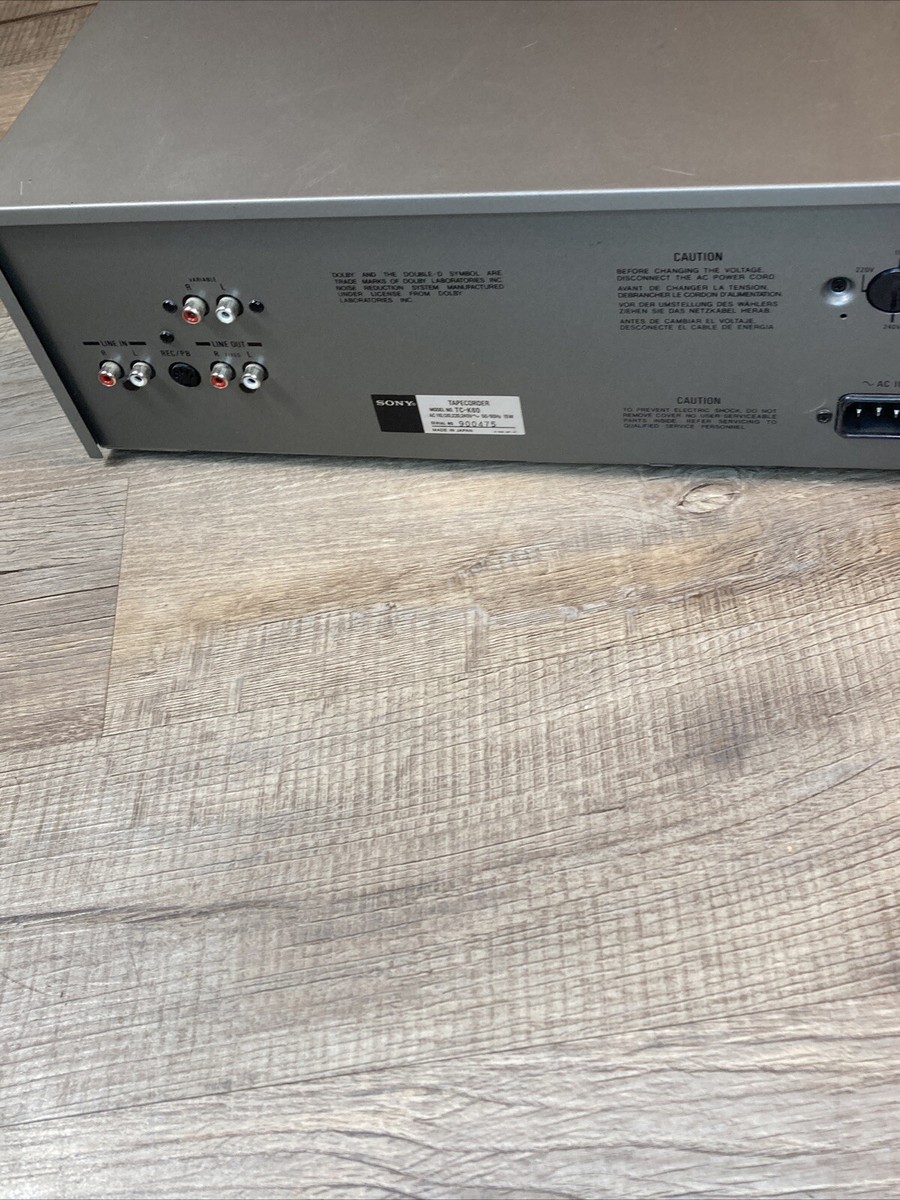 ☆SONY ソニー　カセットデッキ　TC-K60 レトロビンテージ品☆ L8 s-l1200.jpg