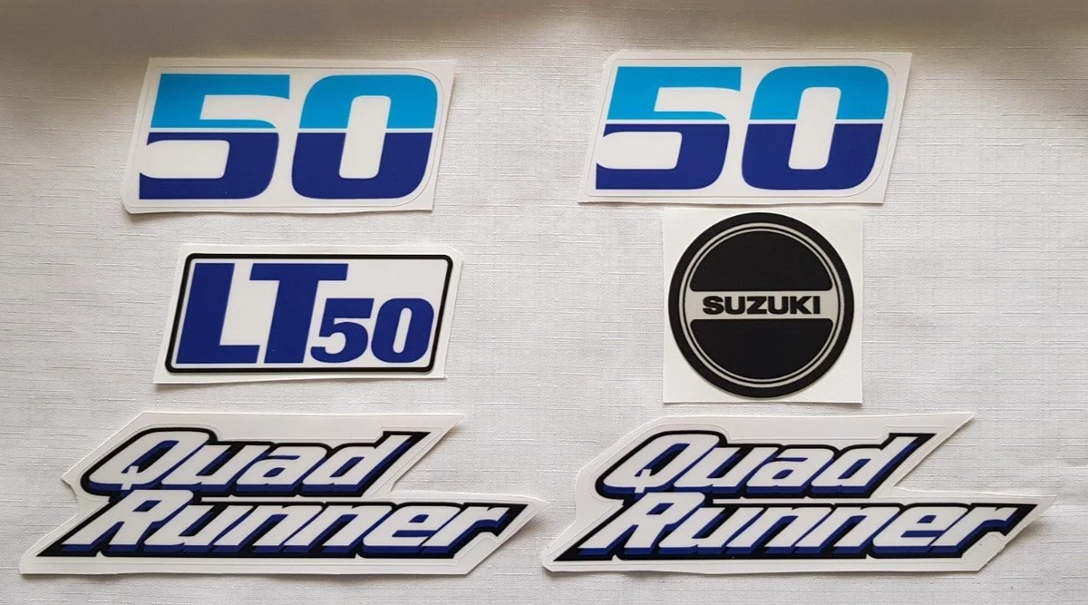 Kit Déco Suzuki LT50 - Stickers VTT LT50 - Décalcomanies Complètes