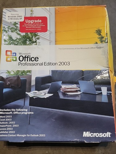Microsoft Office Professional Edition 2003 Upgrade new sealed