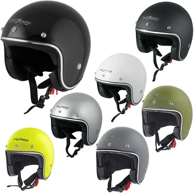 Casque Moto Jet Kustom Demi Scooter ECE 22-06 approbation - Photo 1/4