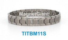 High power mens magnetic Titanium bracelet 5000 gauss magnets 