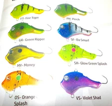 ACME RATTLIN' GOGGLE EYE HYPER R.I.P WALLEYE ICE FISHING LURE CHOICE COLOR SIZE