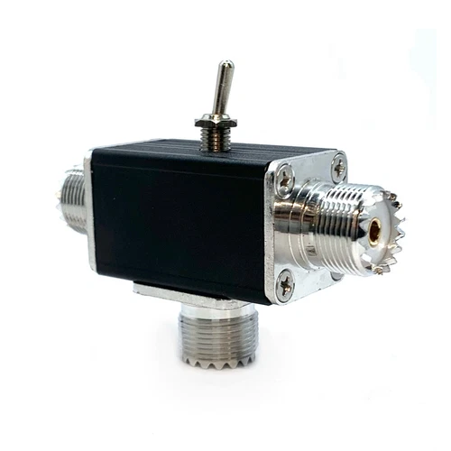 Adaptador convertidor adaptador interruptor antena coaxial manual 2 vías 0-50 MHz para antena de radio - Imagen 4 de 7