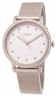 Fossil Women's Neely Three-Hand Pastel Pink Stainless Steel Watch
