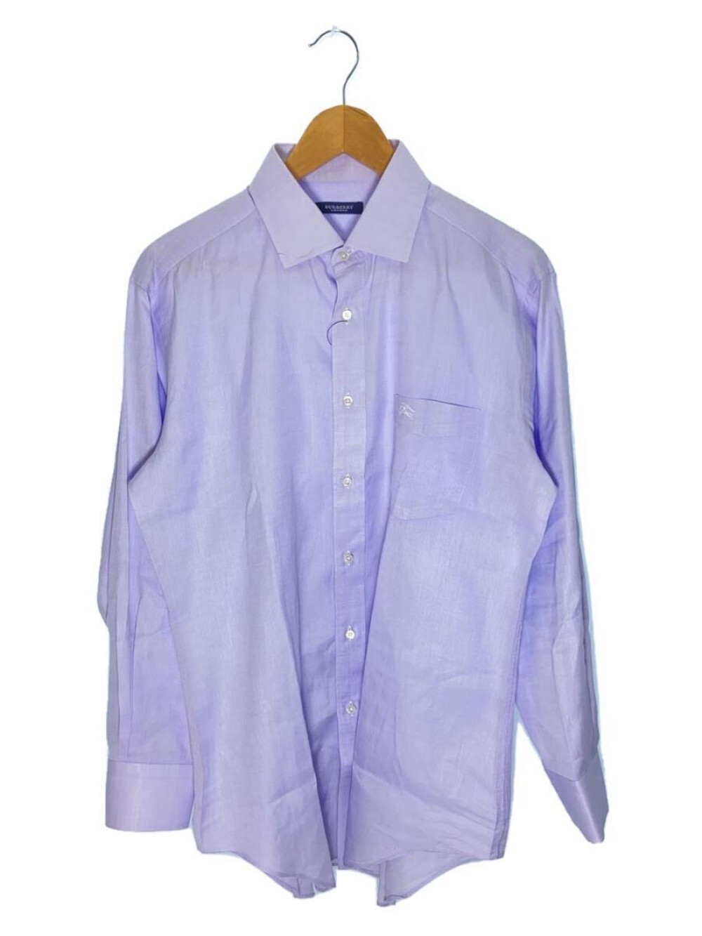 BURBERRY LONDON Long sleeve shirt/-/cotton//purple//plain//