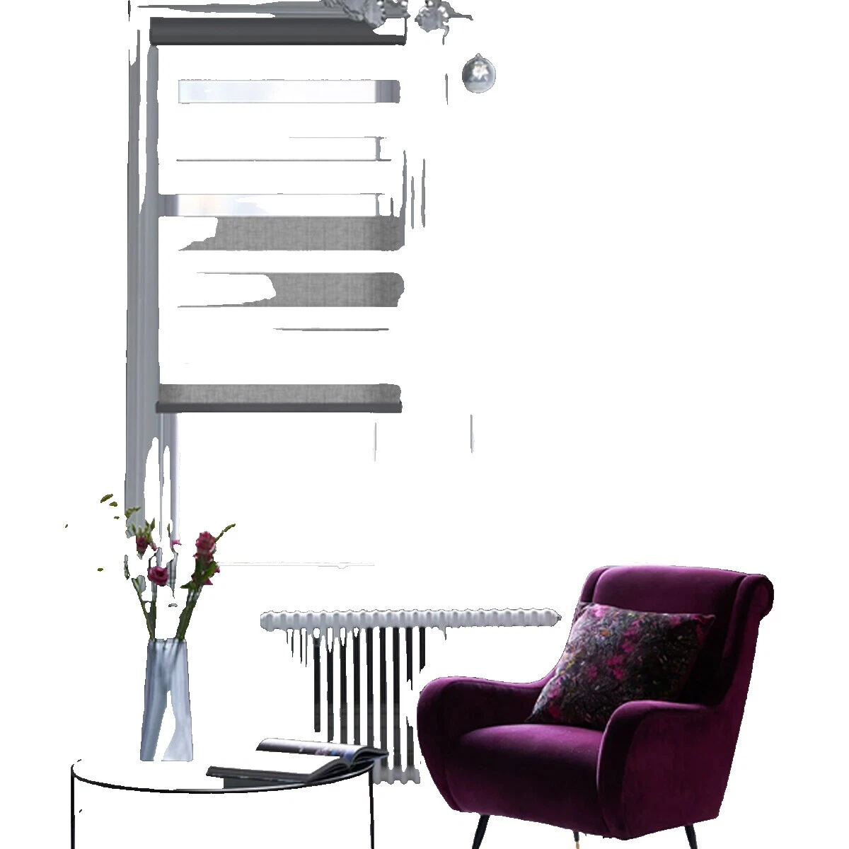 Attached Valances Window Blinds and Shades