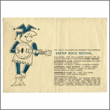Rory Storm & The Hurricanes 1961 Liverpool Easter Rock Festival Handbill (UK)