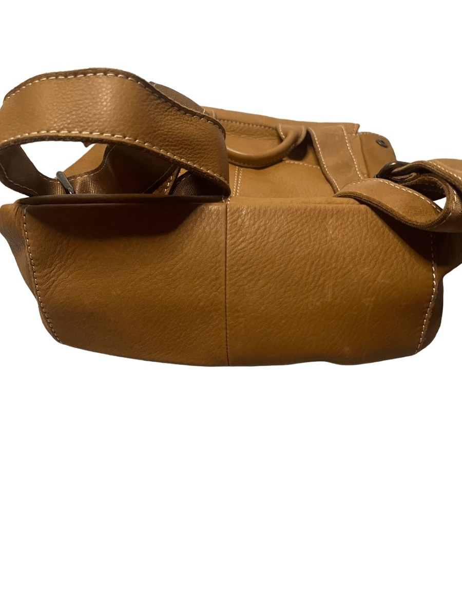 American Leather Co Liberty Packpack Handbag Cafe Latte Smooth Leather MSRP $228 American Leather Co. Liberty Leather Backpack Cafe Latte  main image 3