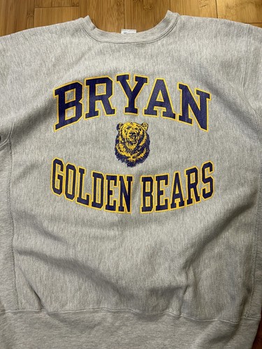 Vintage Champion Reverse Weave 80er Bryan Rundhalsausschnitt Sweatshirt Herren XL grau - Bild 2 von 6