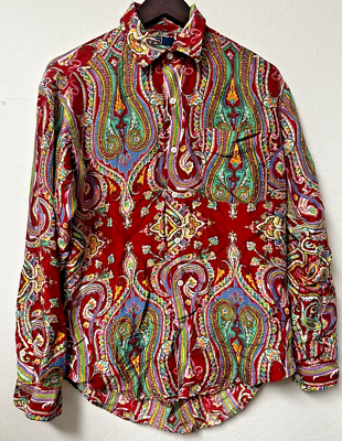 90s Polo Ralph Lauren Shirt SILK PAISLEY