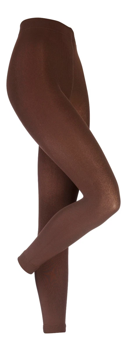 Ladies GENUINE Heat Holders Thermal Brushed Leggings Brown All