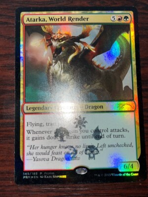 1x FOIL ATARKA, WORLD RENDER - Promo - MTG - Magic the Gathering