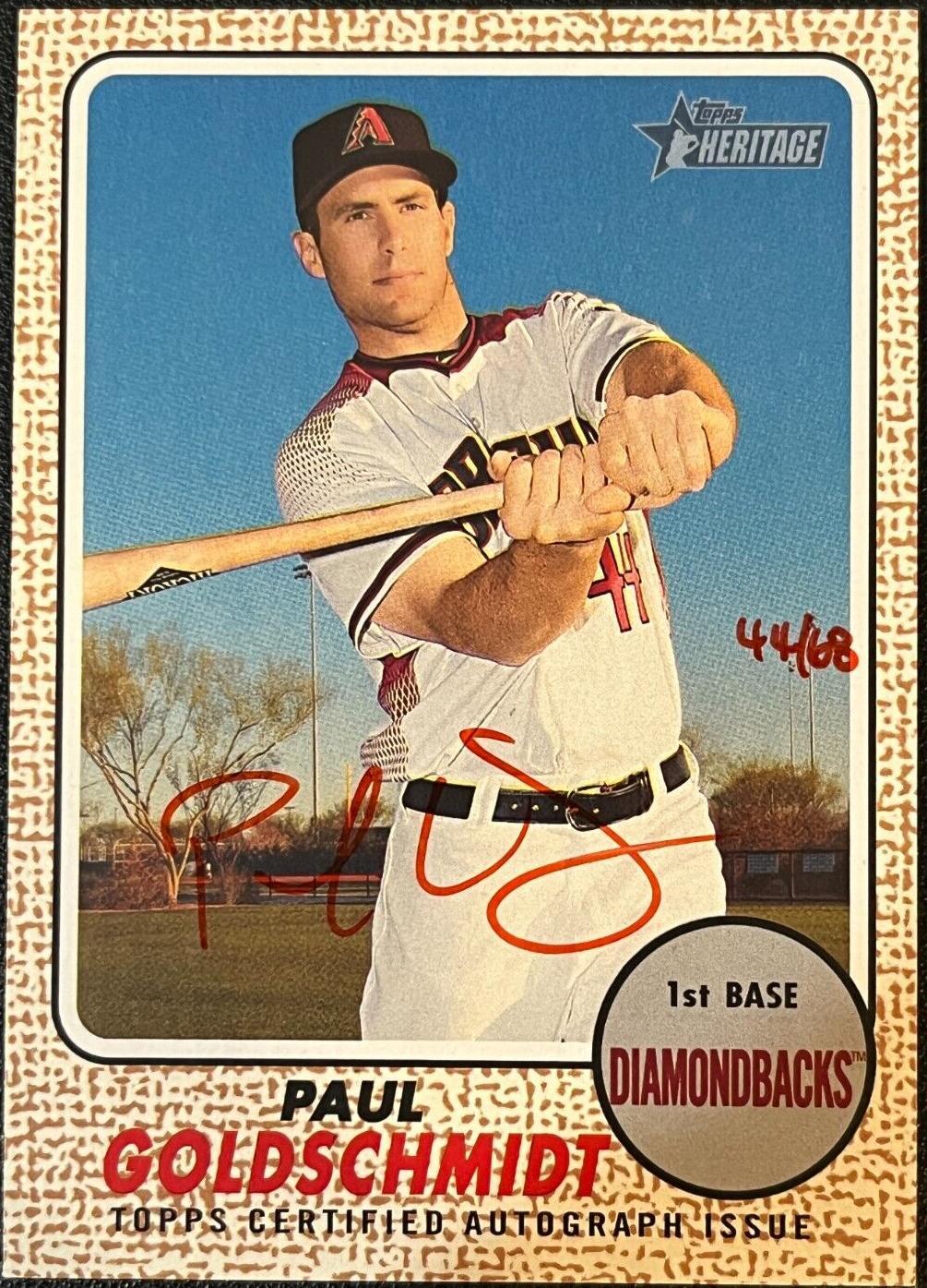 2017 Topps Heritage High Number - Real One Autographs Paul Goldschmidt ...