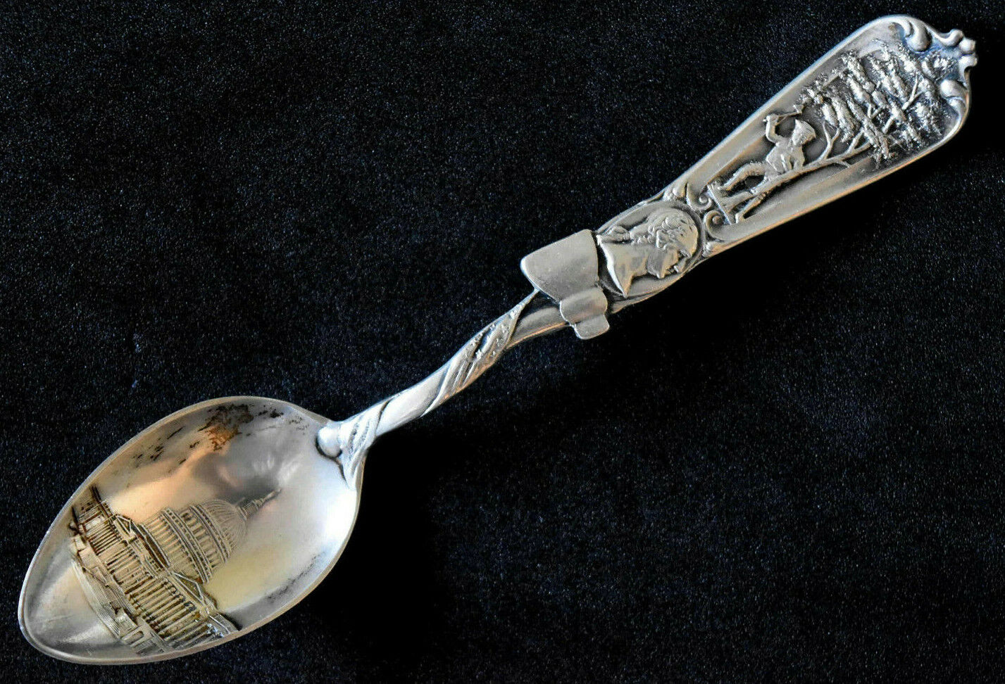 Antique Howard Sterling Company Axe Sterling Silver Spoon