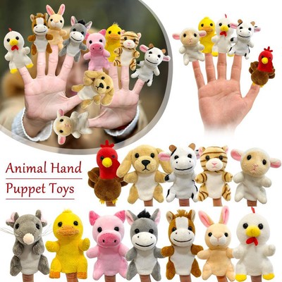 Turkey Finger Puppet, Soft Plush Turkey Animal Finger Toy  Puppets W8H3