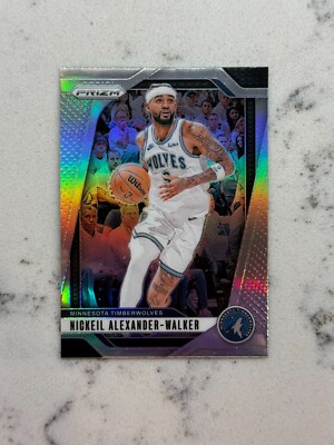 2024 PANINI PRIZM NICKEIL ALEXANDER-WALKER SILVER REFRACTOR TIMBERWOLVES