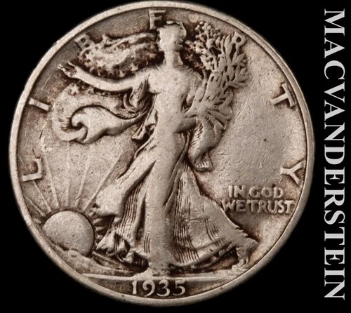 Photo of a 1935-S Walking Liberty Half Dollar from an eBay listing that sold on Jul 22, 2026