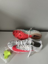 Nike Zoom Rival S9 Paint Splatter White Crimson Jade Size 10 Unisex Track Spikes