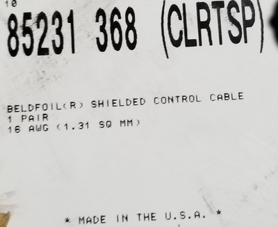 Belden Wire 85231 16/2C Tefzel/ETFE Insul.-Tefzel/ETFE jacket 150C Clear /10ft