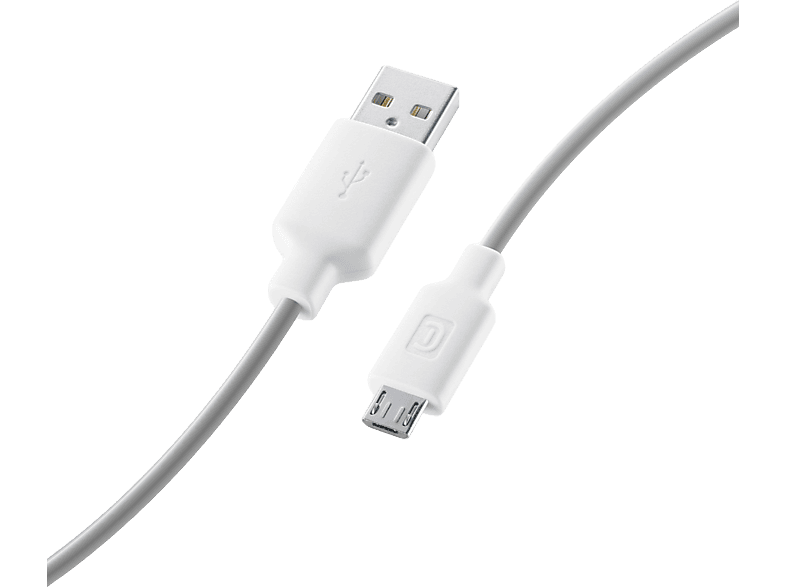 Cable USB a Micro-USB - CellularLine, USB a Micro USB, 10 W, Blanco