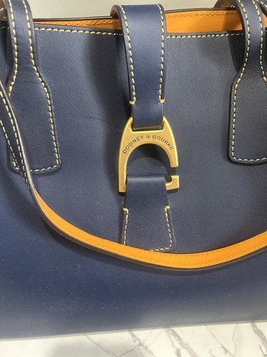 Dooney & Bourke Large Shannon Tote Midnight Blue - Picture 2 of 14
