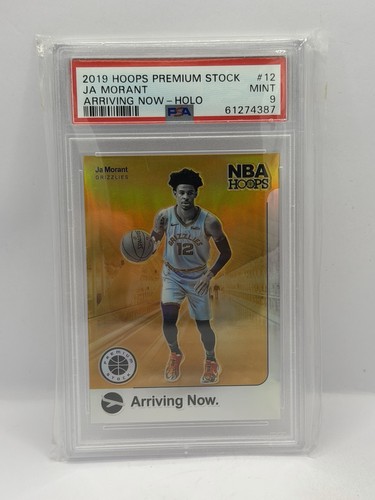 2019-20 Panini Hoops Ja Morant Arriving Now Holo Rookie RC #12 Grizzlies PSA 9