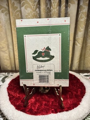 VTG Whiting's Stationary Contemporary Christmas Rocking Horse NOS Sealed