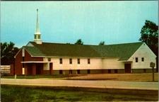 Vintage Genesee Bible Protestant Church Postcard Flint, Michigan