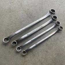 Vtg Craftsman 4pc 12 point SAE Double Offset Box End Wrench Set USA Made =V= VV