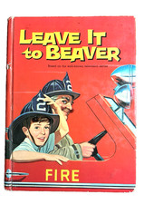 1962 WHITMAN TV Book:  LEAVE IT TO BEAVER, FIRE, Great Cover Pic