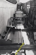 Photo Railway Wooden station benches Battersea Park station  c1982