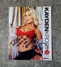 Kayden Kross Autogramm / Signiert / Signed 20x25cm Foto Erotik Model 