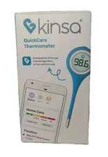 KINSA Quick Care Thermometer Smart Digital Bluetooth KSA120 Connect To Phone NEW