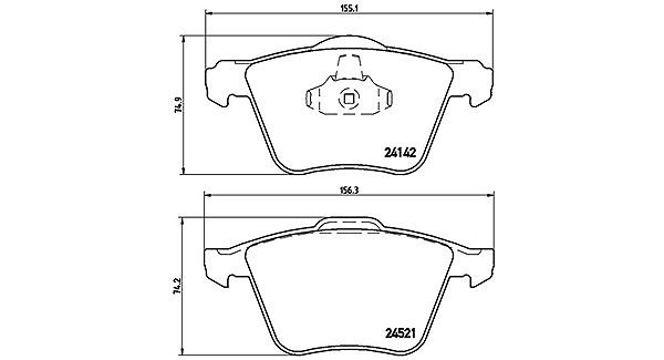 Magneti Marelli Bremsbelagsatz, Scheibenbremse Vorderachse U.A. FüR Ford, Volvo-image