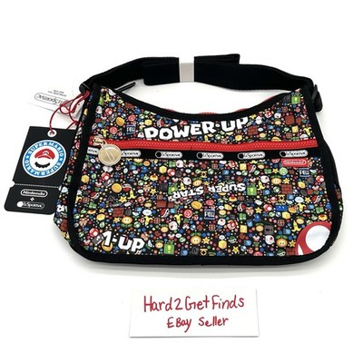 LeSportsac×NintendoスーパーマリオSuper marioタグ付 Nintendo LeSportsac Super Mario Bros Power Up Burst Bag Purse
