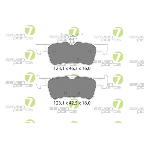 Plaquettes de frein Seven Parts pour Citroën, idéal pour longs trajets en famille