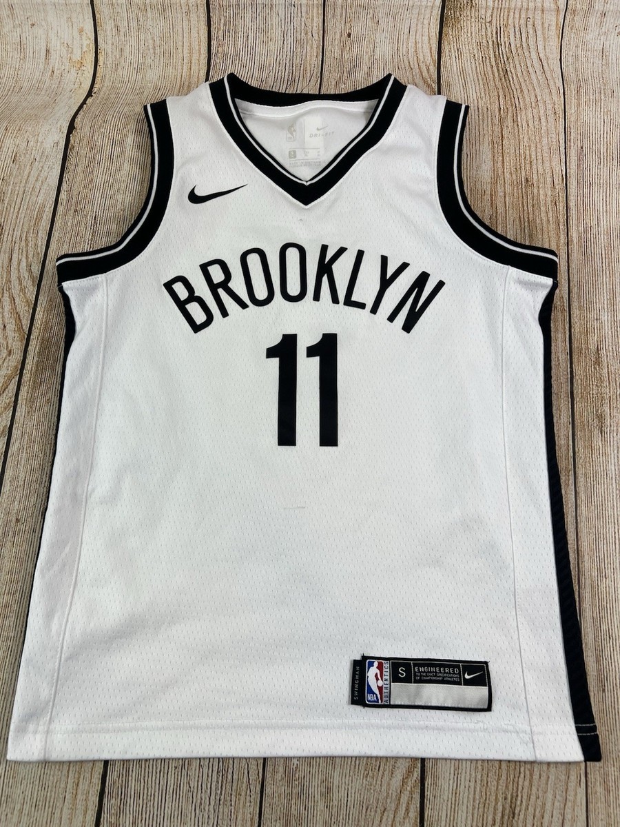 Nike NBA Kyrie Irving #11 Brooklyn Nets White Swingman Jersey Kids
