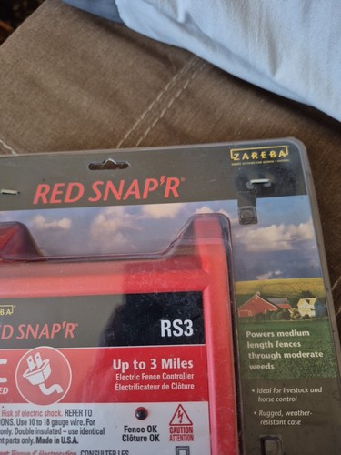 New RED SNAP'R Zareba RS3 Electric Fence Controller 3 Mile Range 115V04J-4 AC - Picture 4 of 6