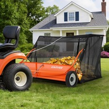 42-50 Tow-behind Lawn Sweeper Leaf Yard Collector Adjustable Sweeping Height 42-50 Tow-behind Lawn Sweeper Leaf Yard Collector Adjustable Sweeping Height