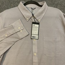 Western Rise Limitless Merino Button Down Shirt Men’s XL Smoke Gray Performance