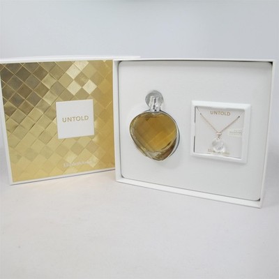 UNTOLD by Elizabeth Arden 2 Pcs Set: 50 ml/1.7 oz EDP Spray & Necklace NIB