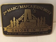 Commmemorative Belt Buckle, Sandcast, Solid Bronze, Hand Finished.
