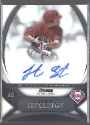 2010 John Singleton Bowman Sterling Auto RC #BSP-JS (H3073) $6 MAX SHIP