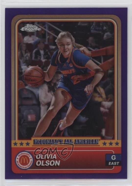 2024 Topps Chrome McDonald's All American Purple Refractor /150 Olivia Olson 1u6